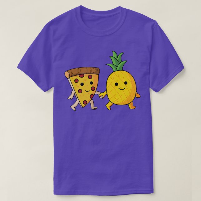 Pizza Hawaii Pineapple Pizza Food  692  T-Shirt (Design Front)