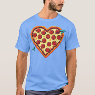 Pizza Heart Cute Valentines Day Heart Shaped Pizza T-Shirt