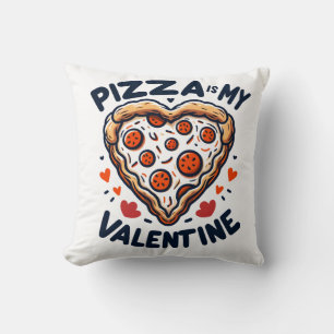 Pizza Heart Valentine Cushion