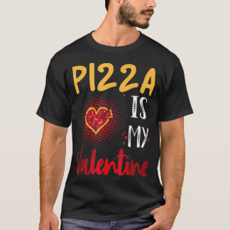 Pizza Heart Valentines Day s Men Women Pepperoni T-Shirt