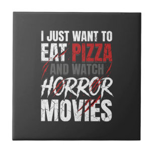 Pizza Horror Movies Halloween Design_1 Tile