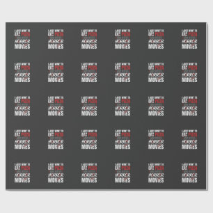 Pizza Horror Movies Halloween Design_1 Wrapping Paper