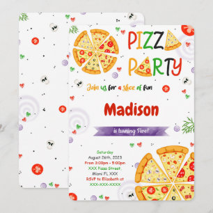 Pizza invitation