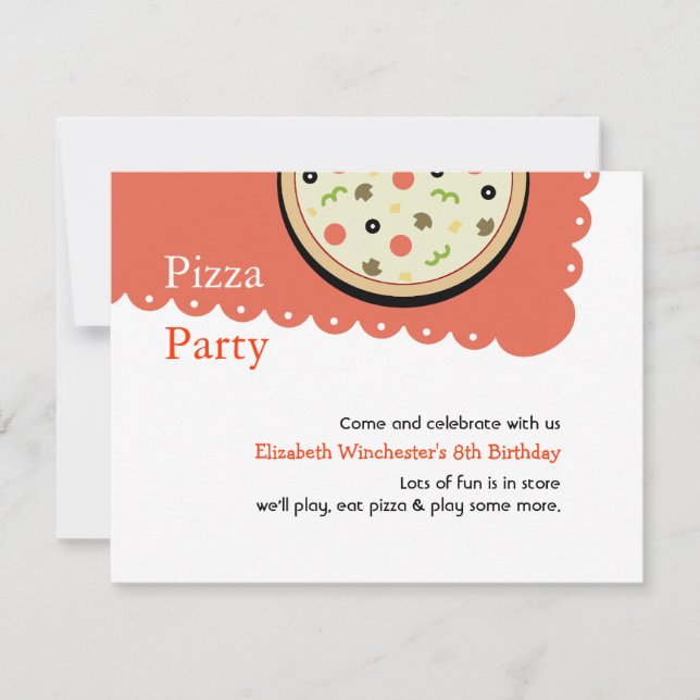 Pizza Invitation (Front)
