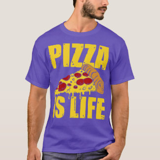 Pizza Is Life Cheese And Pepperoni Pizza Lover 173 T-Shirt