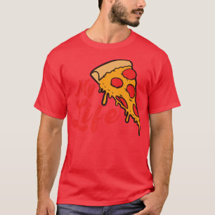 Pizza Is My Life Salami Pizza Lover Funny Foodieki T-Shirt