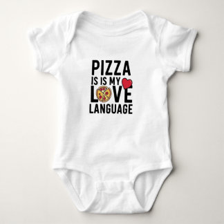 Pizza is My Love Language Baby Bodysuit