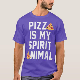 Pizza Is My Spirit Animal Funny Humor Cheese Food T-Shirt