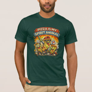 Pizza Is My Spirit Animal Funny T-Shirt – Cool Ret