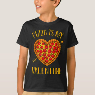 Pizza Is My Valentine Funny Valentines Day Boys Gi T-Shirt