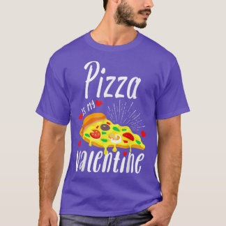 Pizza Is My Valentine Funny Valentines Day Boys Ki T-Shirt