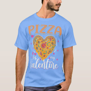 Pizza Is My Valentine Funny Valentines Day Boys Ki T-Shirt