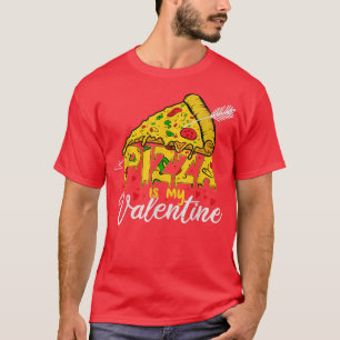 Pizza Is My Valentine Funny Valentines Day Kids Bo T-Shirt