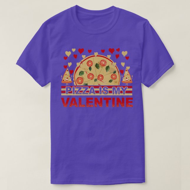Pizza Is My Valentine Heart Toddler Boys Kids Men  T-Shirt (Design Front)