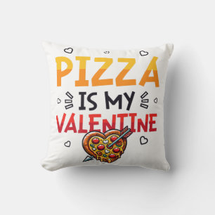 Pizza Is My Valentine Pizza Lover Premium Cushion