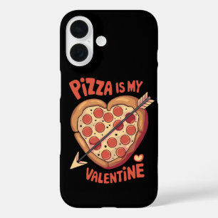 Pizza Is My Valentine's Day Funny iPhone 16 Case