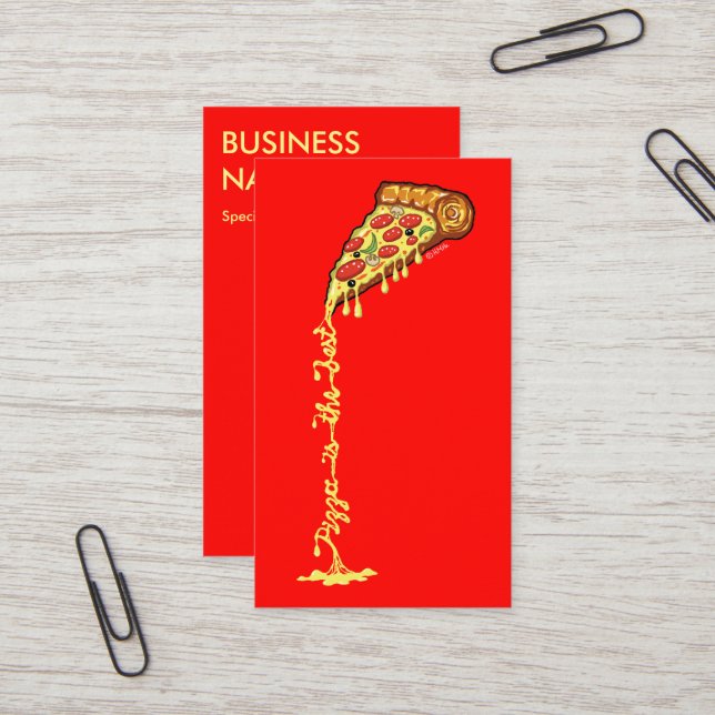 Pizza is the best business card (Front/Back In Situ)
