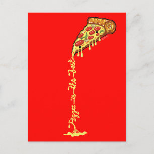 Pizza is the best postcard