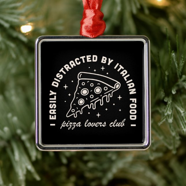  Pizza Italian food lover funny quotes Metal Tree Decoration (Tree)