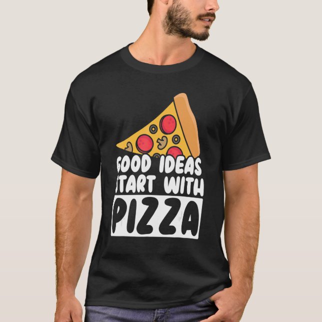 Pizza Italian Food T-Shirt (Front)
