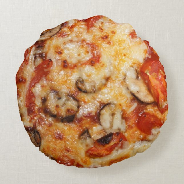 Pizza Italian Theme Round Cushion (Back)
