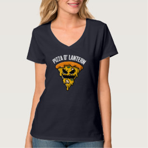 Pizza Jack O Lantern Lazy Halloween Costume Funny T-Shirt
