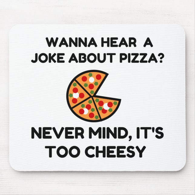Pizza Joke Mouse Mat (Front)