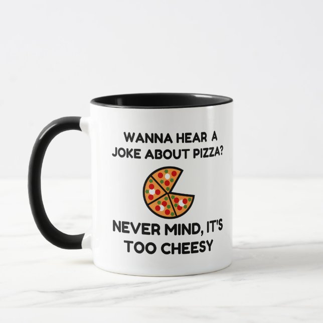 Pizza Joke Mug (Left)