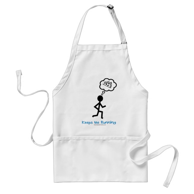 Pizza - Keeps Me Running Standard Apron (Front)