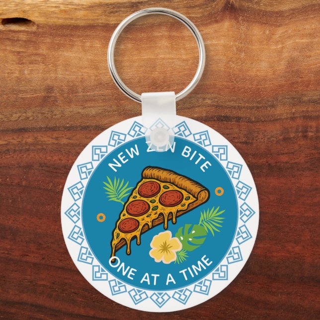 pizza key ring (Back)