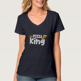 Pizza king crown and pizza funny pizza for men T-Shirt