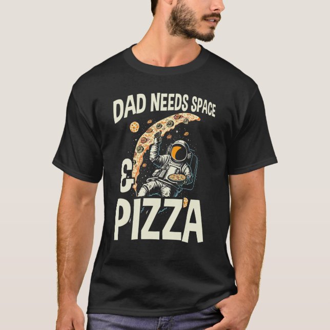 Pizza King Father Pizza Eater Foodie Daddy Fathers T-Shirt (Front)