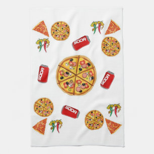 Pizza Kitchen Hand Towel