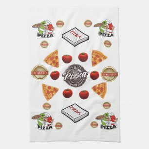 Pizza kitchen hand towel