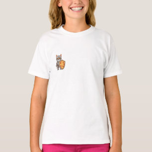 Pizza Knight Corgi Dog Kids T-Shirt