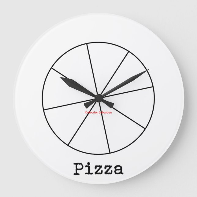 Pizza Large Clock (Front)