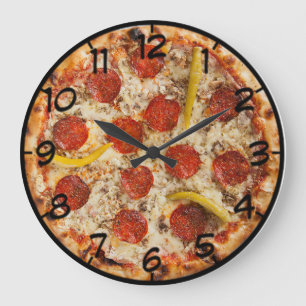 Pizza Large Clock