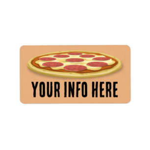PIZZA LARGE RETURN ADDRESS LABELS