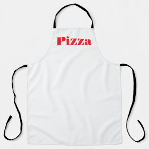 PIZZA Logo White Chef  Apron