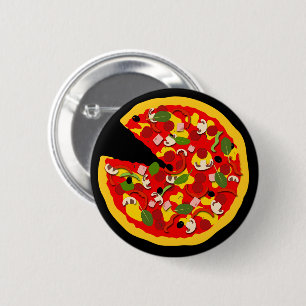 Pizza Lover 6 Cm Round Badge