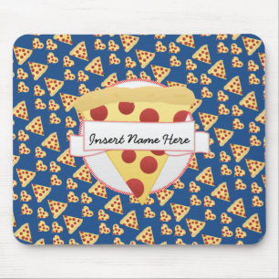 Pizza Lover Customisable Monogram Mouse Mat