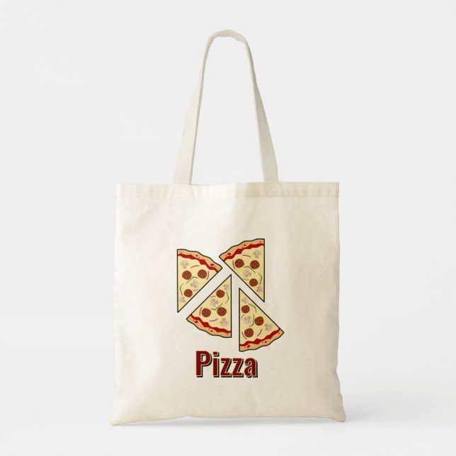 Pizza Lover Design Tote Bag (Back)
