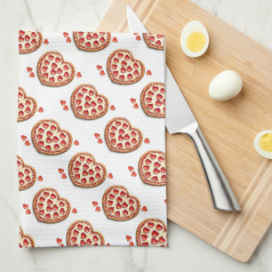 Pizza Lover Pattern  Tea Towel