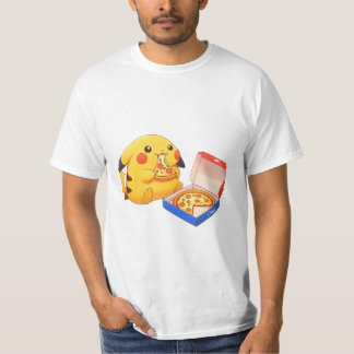 Pizza Lover Pikachu (pokemon) T-Shirt