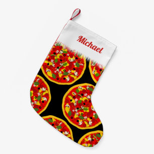 Pizza Lover Small Christmas Stocking
