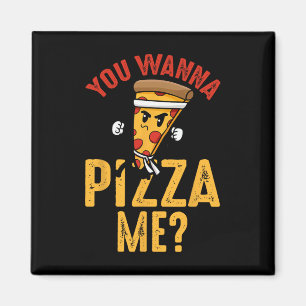 Pizza Lover - You Wanna Pizza Me Ninja Karate Kawa Magnet