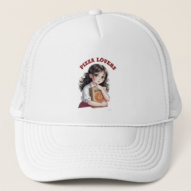 Pizza lovers  trucker hat (Front)