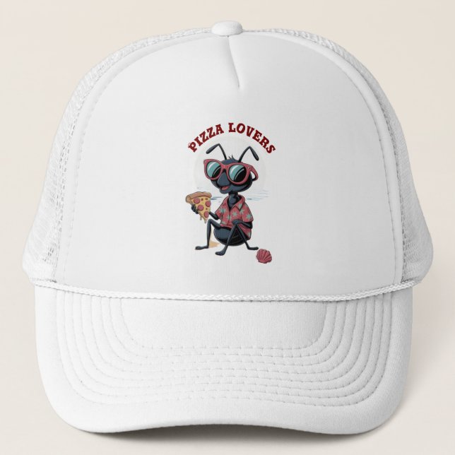 Pizza lovers  trucker hat (Front)