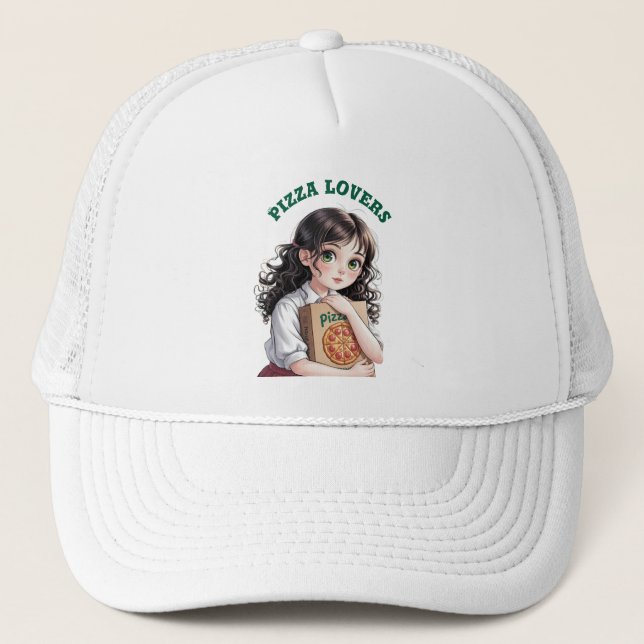Pizza lovers  trucker hat (Front)