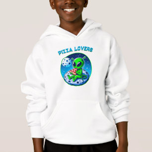 Pizza-Loving Alien on the Moon   Fun Cosmic